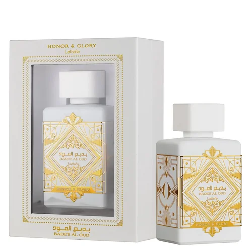 PERFUME FEM LATTAFA BADEE AL OUD BRANCO 100ML